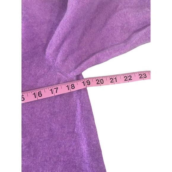 (Nude) Wool Blend Shoulder Cut Out Purple Turtleneck Sweater Size 38 - Picture 7 of 8